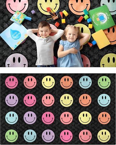 OLEEK Large Classroom Rug Elementary 8x10 - (Washable) Classroom Rugs for Kids Room - Classroom Carpet Elementary - Kids playroom Rug 8 x 10 - Preschool Rugs for Classroom - Schoolgirl Classroom Decor