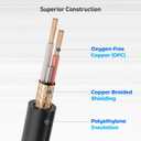 Cable Matters 2-Pack Right Angle XLR Cable, XLR Microphone Cable - 3ft, Oxygen-Free Copper (OFC) Microphone Right Angle Cord, Mic Cord, Black