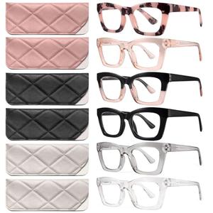 CCVOO Stylish Reading Glasses for Women, Eyeglasses, Blue Light Readers for Women, Computer Eye Glasses, Cheaters 6