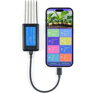 8 in 1 Soil Tester, Nitrogen, Phosphorus, Potassium Npk Tester, Ph, Moisture, Nutrient Conductivity, Ec Meter, High Accuracy Digital Sensitive, Soil Fertility Test