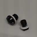 2 Pack Drain Plugs for RTIC Coolers, Large & Small Cooler Drain Plugs Compatible with RTIC 20QT, 45QT, 65QT Coolers with New Two Drains