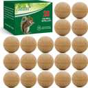 20Pack Squirrel Repellent Outdoor, Chipmunk Repellent Outdoor,Rodent Repellent,Squirrel Repellent for Attic and Cars Engines, Ultra Powerful Squirrel Deterrent Keep Squirrels Out of Garden (Dark Brown-squirrel)