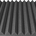 Acoustic Foam Panels 12x12inch 12 Pack, 48 Square Feet, Used For Recording Studio Sound Reduction, Wedge Style Soundproofing Tiles, 48 Sq Ft (2 Inch Thick, Charcoal)