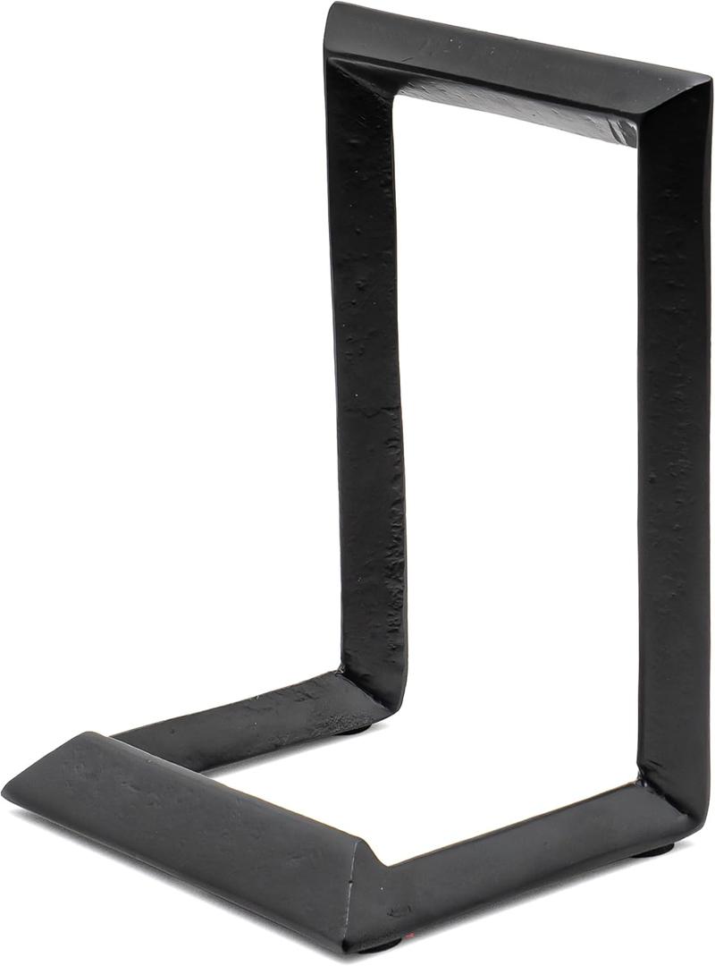 Red Co. 8 Decorative Metal Display Plate Stand and Art Holder Easel in Black Finish