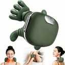 KppeX Upgraded Model Finger Deep Cordless Cordless Neck Massager Pillow, Leg and Back Pain Relief Tissue Kneading,Shiatsu and Shoulder Massage,Gifts for Men or Women (Olive Green)