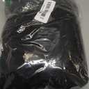 HOCILLE Women's Sexy V Neck Backless Bodycon Spaghetti Strap Elegant Ruffle Maxi Cocktail Party Dresses (Black) XL