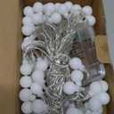 1 Pack LED Canopy Lights, 40ft 80LED Battery Powered Canopy Tent Lights Outdoor with 8 Modes, Warm White Canopy String Light for 10' x 10' Pop up Canopy Tent