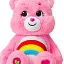 Care Bears 14" Cheer Bear Plushie - Medium Size - Pink Plushie for Ages 4+  Perfect Stuffed Animal Holiday, Birthday Gift, Super Soft and Cuddly  Good For Girls and Boys, Employees, Collectors