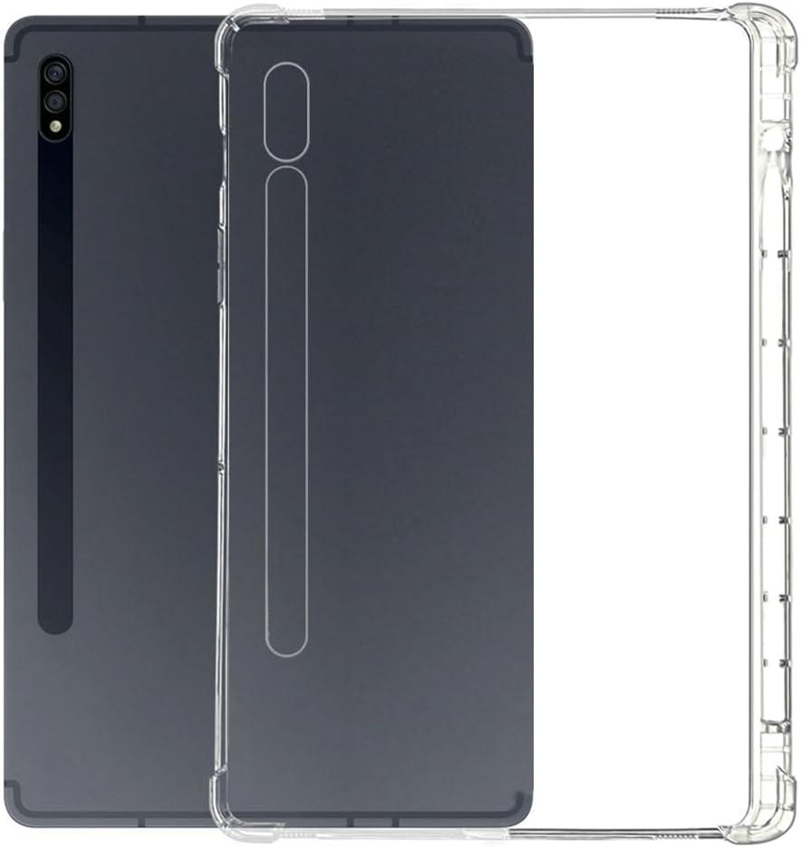 Tablet Clear Flexible Case for Samsung Galaxy Tab S10 S9 S8 Ultra 14.6",TPU Soft Transparent Cover with Stylus Holder for SM-X910 X916 X918 X900 X906(for Galaxy Tab S8/S9/S10 Ultra 14.6")