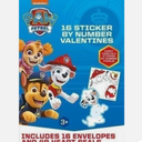 Paw Patrol 16 Sticker By Number Valentines Cards