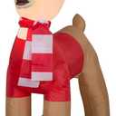 42" Inflatable Airblown Standing Rudolph in Santa Outfit