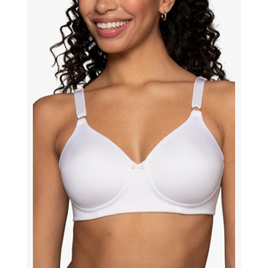 Vanity Fair Women's Full Coverage Beauty Back Smoothing Bra, 4-Way Stretch Fabric, Lightly Lined Cups up to DD 36D