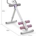 leikefitness Height Adjustable Ab Trainer Abdominal Whole Body Workout Machine Waist Cruncher Core Toner, Leg, Thighs, Buttocks Shaper with LCD Monitor AB9300
