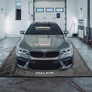 WELKIN Containment Mat,(7'9" x 16'),Non-Slip Garage Floor Mat - Heavy Duty Waterproof Protection from Snow, Rain and Mud for Cars
