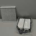 Cabin & Engine Air Filter Fit for Honda Accord 2.4L (2013-2017), Acura TLX 2.4L (2015-2020) Activated Carbon Cabin Filter Replacement Air Filter CF10134 CA11476 Car Accessories