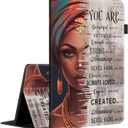 Case for Amazon Fire HD 10 Tablet (9th/7th/5th Generation,2019/2017/2015 Release), Multi-Angle Smart Stand Cover Auto Sleep/Wake for Fire 10.1 InchAfrican American Black Girl Quotes