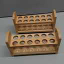 EISCO Test Tube Rack, 9 Inch - 12 Tube Capacity - Wooden, Beechwood 2 Pack