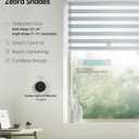 Yoolax Motorized Blinds with Remote, Electric Zebra Blinds for Indoor Windows, Room Darkening Smart Shades with Voice Control, Compatible with Alexa Google Home, APP Control, 38" W x 72" H, Grey