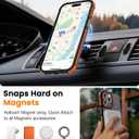 DEERLAMN Strong Magnetic Case for iPhone 15 Pro 6.1-Inch,[Compatible with Magsafe][Military Grade Drop Protection] Translucent Matte Shockproof Protective Phone Cover-Forest Orange