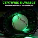 Light up Baseball with LED Rechargeable, 5 Lighting Modes Glow in The Dark Baseball Gifts for Boys 8-12, Foam Balls for Day Night Indoor Outdoor Sport Game
