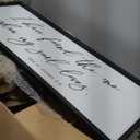 I Have Found The One Whom My Soul Loves Sign Wall Art Decor 40"x15" Modren Master Bedroom Above Bed Wood Framed Song of Solomon 3:4 Large Living Room Bible Verse Wall Hanging (Black)