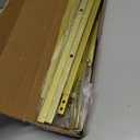 Gold Easel Stand for Signs, 4-Tier Height Metal Standing Easel with Adjustable Chain, Black Heavy Duty Art Easel for Painting, Wedding Sign, Party, Posters & Commercial Display (Gold)