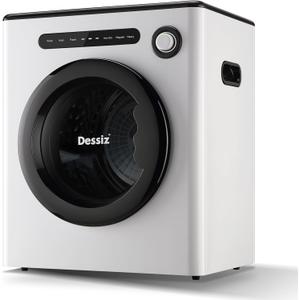 Digital Control Compact Laundry Dryer - 11lbs Capacity, Portable Clothes Dryer Machine for Small Spaces, RVs and Apartments -White Quiet, Sturdy and Easy to Use