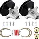 AEagle 46" Mower Deck Rebuild Kit Spindle Pulley Idler Belt 918-04636 918-04636A 918-04865 918-04865A 618-04636 618-04636A 618-04865 618-04865A for Cub Cadet MTD Troy Bilt Craftsman LTX1045 LTX1046