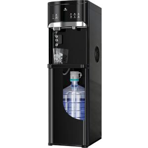 Avalon Bottom Loading Water Cooler Water Dispenser with Bullet Ice, 22 LBS Per Day- 3 Temperature Settings - Hot, Cold & Room Water, Electronic Display, Indicator Lights, ETL Listed
