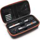 Wireless Microphone Case - Compatible with JBL Wireless Two Microphone System - Handheld Dual Mic Travel Bag for Singing & Karaoke | Waterproof & Dirt Resistant - Black (Box Only)