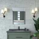 Mirrorons Beveled Mirror, Bathroom Mirrors for Wall 18" x 24", Frameless Rectangle Bathroom Mirror with Beveled Edge, Hangs Horizontally or Vertically, Tempered Glass Upgraded Packing