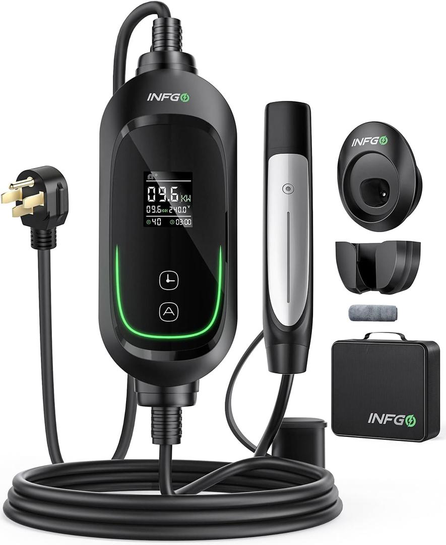Fast Tesla Charger Level 2, 25FT- 40A EV Charging Station for Tesla, 240V NEMA 14-50 Plug ETL Listed, NACS Connector,Home Wall Charger for Tesla Model Y/3/S/X
