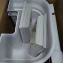 Hanging Planters for Outdoor Plants - Fence Hanging Planters for PVC Fence, Plant Hangers Hanging Plant Flower Pots White with Post Caps for Garden Yard Decor, Easy Install - 2 Pack