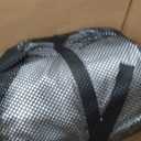600D Marine Grade Fade and Tear Resistant Dinghy Cover, Heavy Duty Waterproof and Sunproof Inflatable Boat Cover, Silver (11.5'-12.5' Long)
