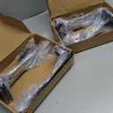 12 Pack - 9 inch Black Hidden L Shelf Bracket (1/5 Inch Thicked) Iron Floating Shelf Brackets Rustic Industrial Metal Brackets for Shelf Support