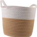 Woven Storage Basket for Indoor Plants Laundry Hamper Rope Plant Holder Durable Decorative Organizer for Home Versatile Sundries Storage