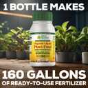 Organic Liquid Plant Food for Indoor Plants & Gardens, Natural NPK Fertilizer w/Beneficial Microbes, Rapid Results, Vegan, Best Value Super Concentrate, Smart Grower, Makes 160 Gallons (32 Fl Oz)