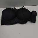 Amafuur Strapless Push Up Bra for Women Padded Underwire Support Convertible Lace Longline Bombshell Bras 42B