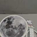 Aphyni 12 inch LED Flush Mount Ceiling Light,Unique Moon Design Morden LED Ceiling Lights,28W 2800LM Remote Control 3000K-6500K Adjustable Ultra Thin for Living Room Bedroom Hallway