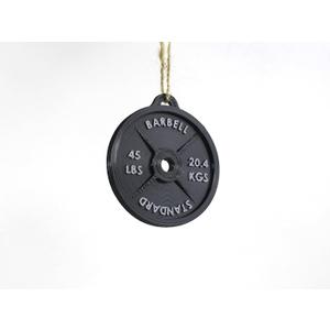 5 x Weight Plate Ornament - 3D Printed (Black) for Christmas