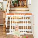 Baby Gate Auto Close, 29"-40" Dog Gate Indoor for Stairs & Doorways