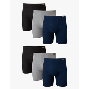 Hanes Boxer Briefs Pack, Moisture-Wicking Underwear for Men, Cool & Breathable Cotton XL