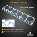 Engine Cylinder Headgasket Set with Valve Cover Gasket, Compatible with 2000-2006 Jeep TJ Wrangler, 99-01 Jeep Cherokee, 99-04 Jeep Grand Cherokee, Replace# HS26211PT MS93094 VS50458R