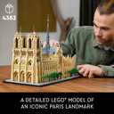 LEGO Architecture Great Pyramid of Giza Set 21058, Home Décor Model Building Kit, Creative DIY Activity, Famous Landmarks Collection