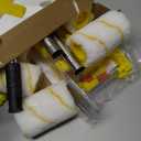 Leumoi 22 Paint Edger Kit Handheld Paint Edger Roller Brush with 10 Replacement Roller 10 Brush and Extension Pole for Home Wall Ceiling Indoor Outdoor