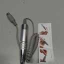 35000RPM Electric Nail Drill Pen with 5 Pin Jack, Nail Drill Handle Handpiece Connector for Manicure Pedicure Machine Accessory Tool