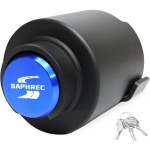 SaphRec Upgraded Trailer Lock, Fits 2-5/16 Inch Coupler Heavy Duty Anti-Theft Trailer Hitch Lock, Accessories for RV/Boat/Trailer (Blue)