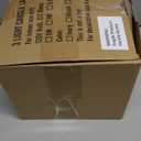 Meonum 4 Sets 3 Light Electric Window Candles Plug in Christmas Candle Light with C7 Bulbs, Ivory Christmas Candelabra with Switch, Charge Connector, Spare Bulb for Holiday Party Window Decor (LED)