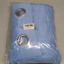 LEMOMO Sky Blue Thermal Blackout Curtains/52 x 84 Inch/Set of 2 Panels Room Darkening Curtains
