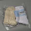 AugRing Women's Striped Cotton Crew Socks Cozy Casual Athletic Quarter Socks for Running & Gym Size 5-11
